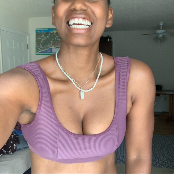 Frankie's Bikinis Other - NWT Frankies Bikinis Drew Ribbed Top Sz L